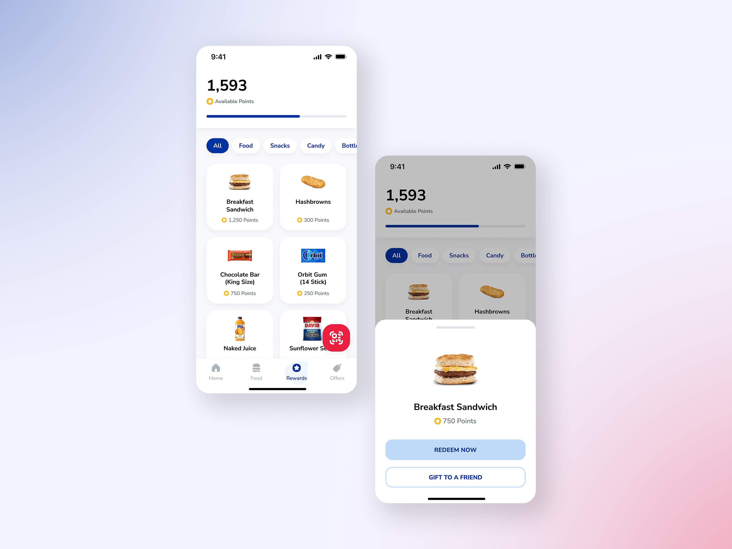 Gas Station Customer Loyalty App food food app food ui gas station gas station app mobile mobile ui mobile ux product product design product ui rewards rewards app rewards app ui rewards ui ui ux