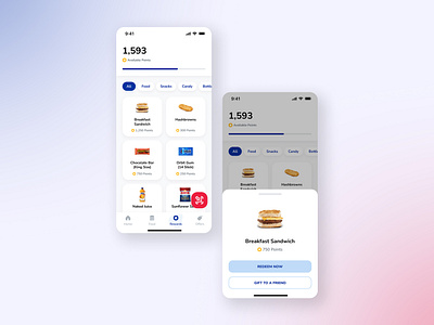Gas Station Customer Loyalty App food food app food ui gas station gas station app mobile mobile ui mobile ux product product design product ui rewards rewards app rewards app ui rewards ui ui ux