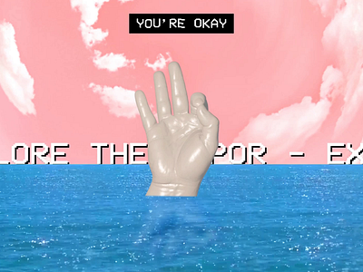 You're okay 3d animation vaporwave