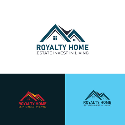Royalty Home Modern logo dersign template branding business logo design graphic design green text logo illustration logo minimal logo modern logo ui