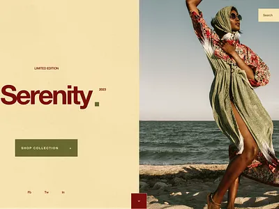 Hero section for an African Fashion website