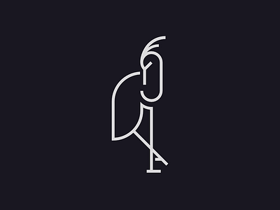 Crane branding graphic design icon logo minimal vector