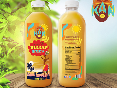 juice label design 3d animation bissap juice bottle branding caribean design food graphic design illustration juice label label logo mockup motion graphics natural product label ui ux vector