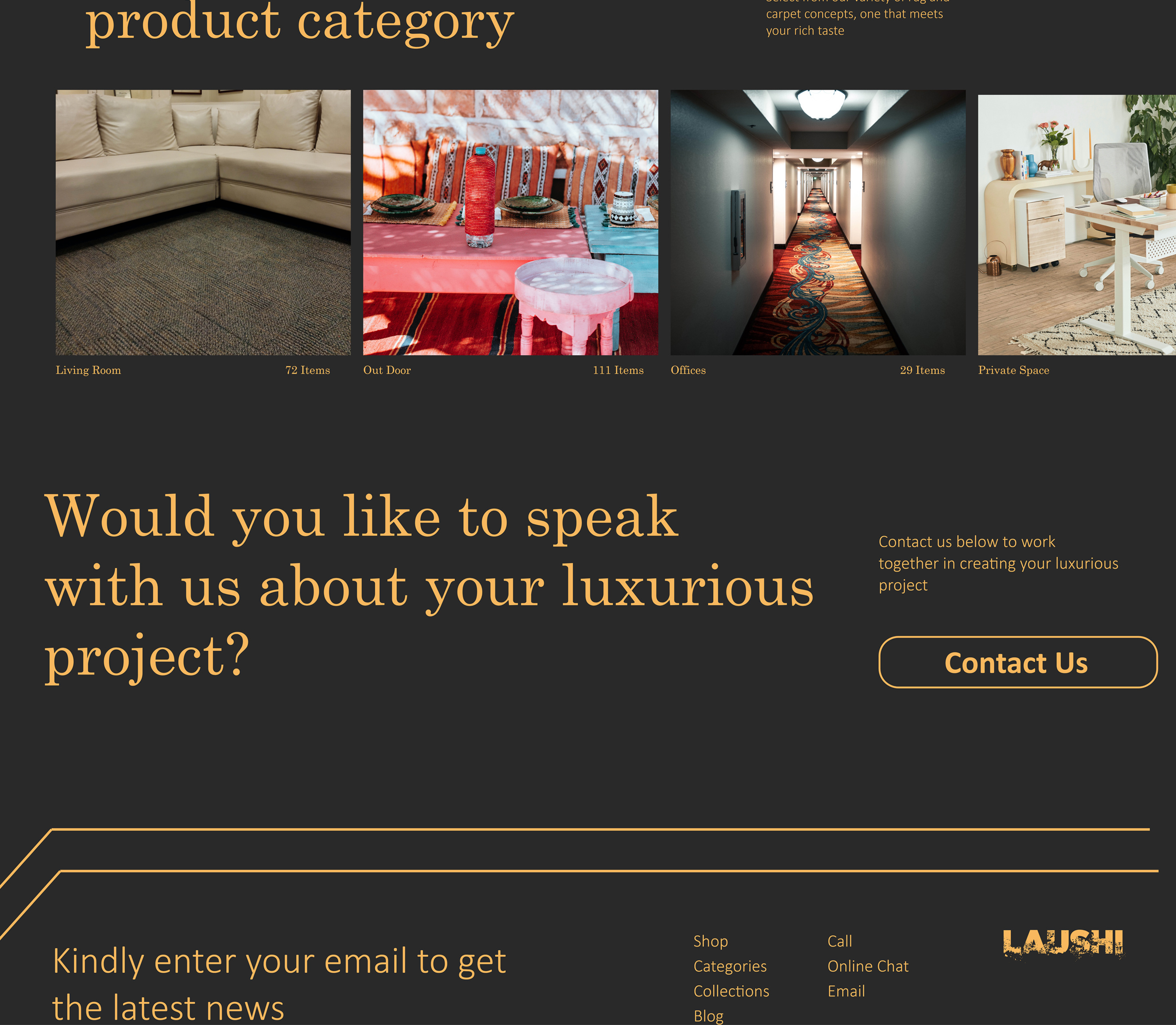 LAUSHI Luxury Carpet/Rug Distributors by Ajogi Adma on Dribbble