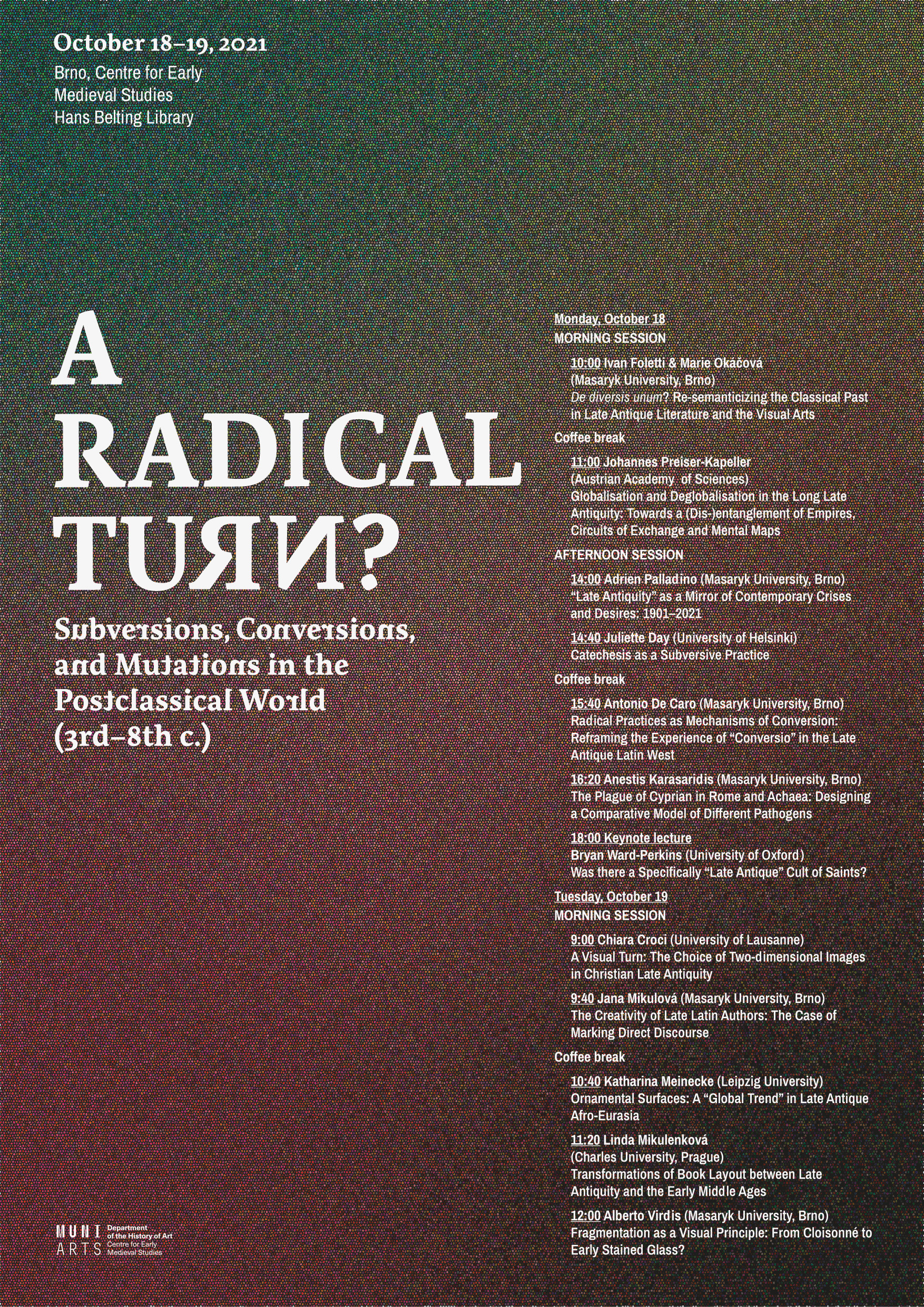 Poster for the conference: Radical Turn. conferen conference graphic design poster