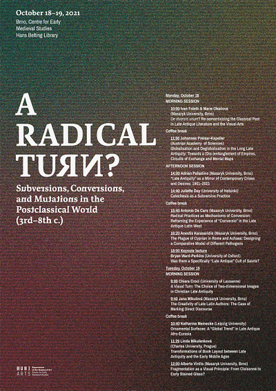 Poster for the conference: Radical Turn. conferen conference graphic design poster