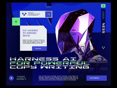 AI Copywriting Landing Page animation branding design graphic design illustration logo motion graphics ui ux vector