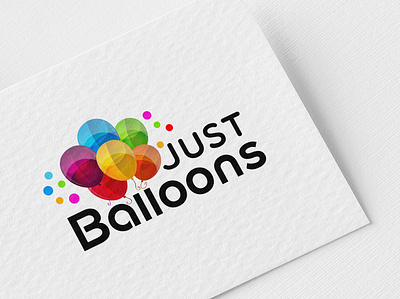 Just Balloons Logo Design. branding graphic design logo