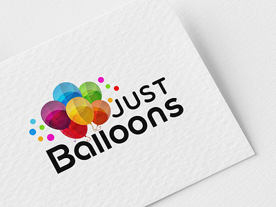 Just Balloons Logo Design. branding graphic design logo