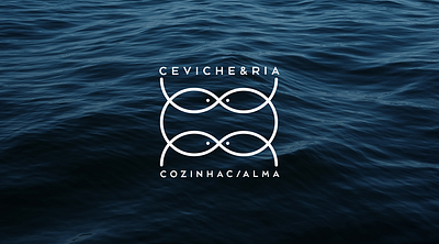 Ceviche & Ria branding design illustration logo