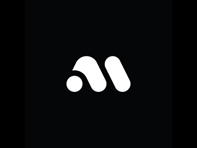 M logo branding design graphic graphic design idea logo minimal monogram simple type typography