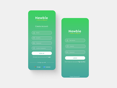 Day 001 — Sign Up | 100 days UI challenge