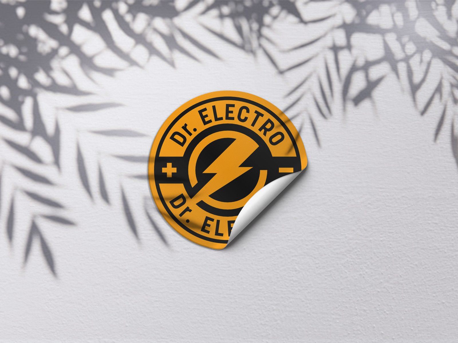 Dr. Electro Logo Design electric electric logo logo logo design voltage voltage logo
