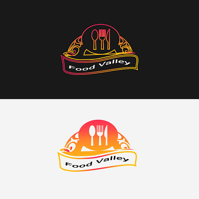 Food valley logo brand identity creative foodvalley gradient graphic design logoart logoconcept modernlogo