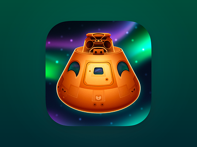 Apollo - Space Capsule apollo app icon icon design ios app icon