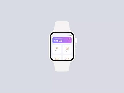 Online Payment Watch Interaction animation ui