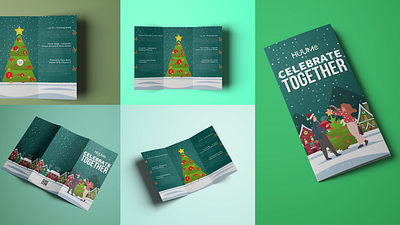 Huume Christmas brochure branding design graphic design illustration logo typography ui vector