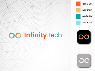 Concept : Infinity Tech - Logo Design (Unused ) abstract logo best logo brand identity branding creative logo gradient graphic design illustration infinity logo logo design logofolio tech ui vect plus