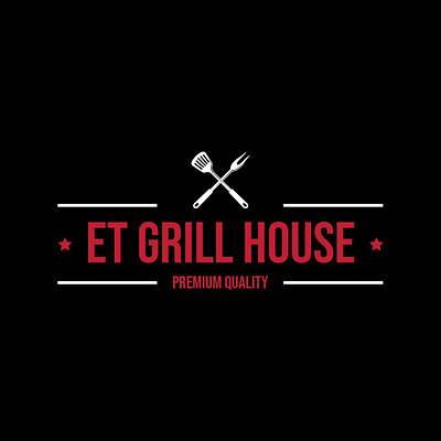 Et Grill House Logo branding design graphic design illustration logo