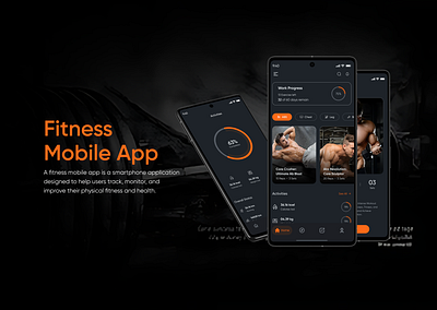 Fitness Mobile App Design apps dark app mobile app