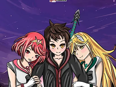2D Anime Character Design 2d 3d animation anime characters character design design graphic design illustration logo