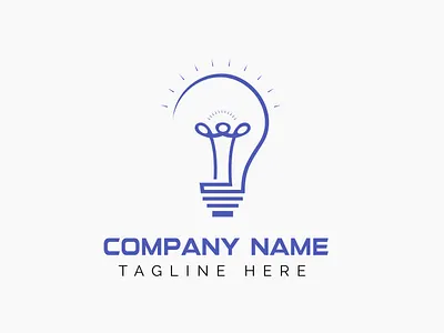 Idea logo concept for innovation excellent creativity illustration logo solution