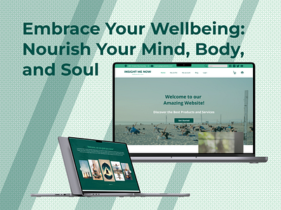 Embrace Your Wellbeing: Nourish Your Mind, Body, and Soul banner branding design illustration logo ui uiux ux vector web design