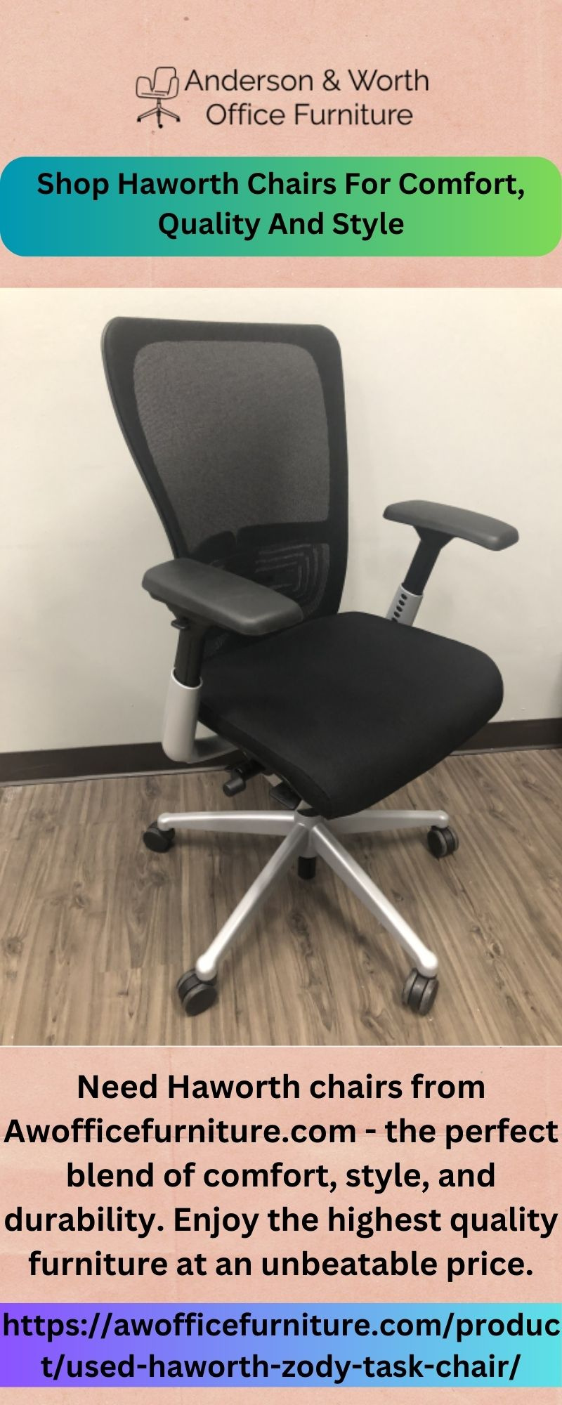 Shop Haworth Chairs For Comfort, Quality And Style by Anderson & Worth