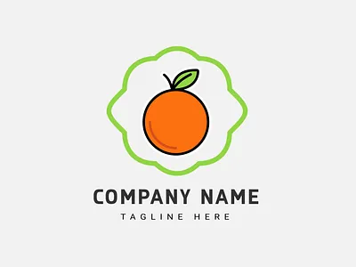 Orange logo concept vector illustration health