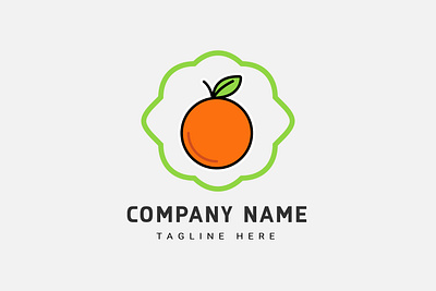 Orange logo concept vector illustration health