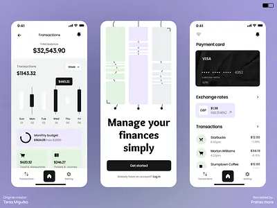 Bank app #006 bank app ui design ux design web design