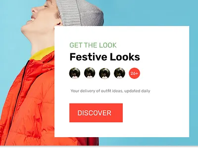 JustFit Hero Card branding graphic design ui