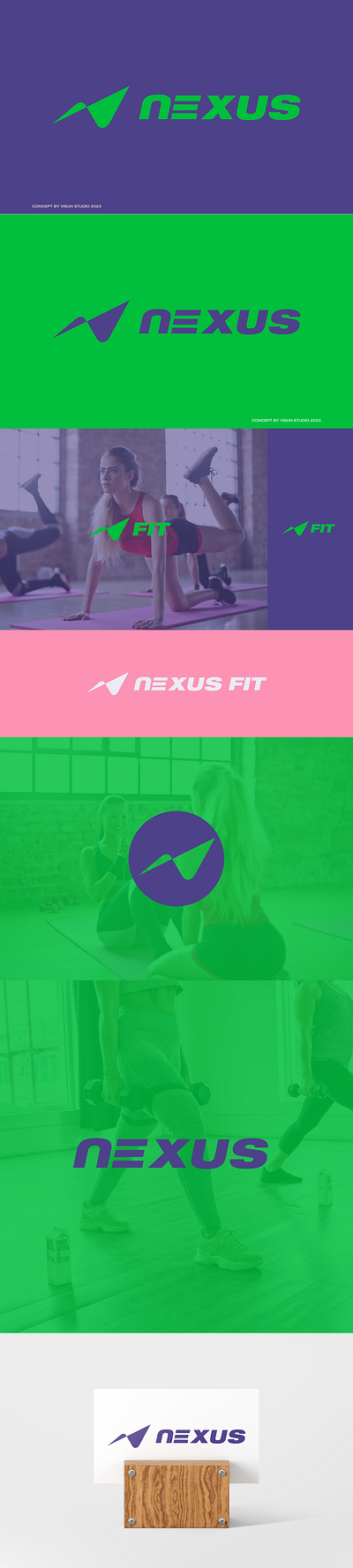 Nexus Fit Branding branding design fitness graphic design gym logo