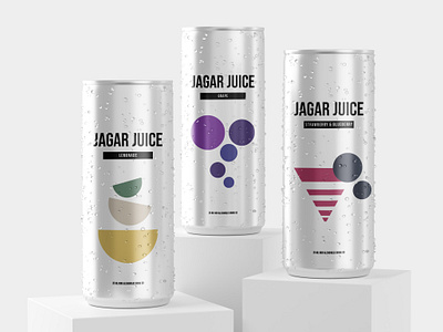 JagerJuice Third Edition 3d blueberry branding can fizzy fizzy drinks geometric grape graphic design identity design illustration lemonade logo minimal mockup packaging packaging design soda soda can strawberry