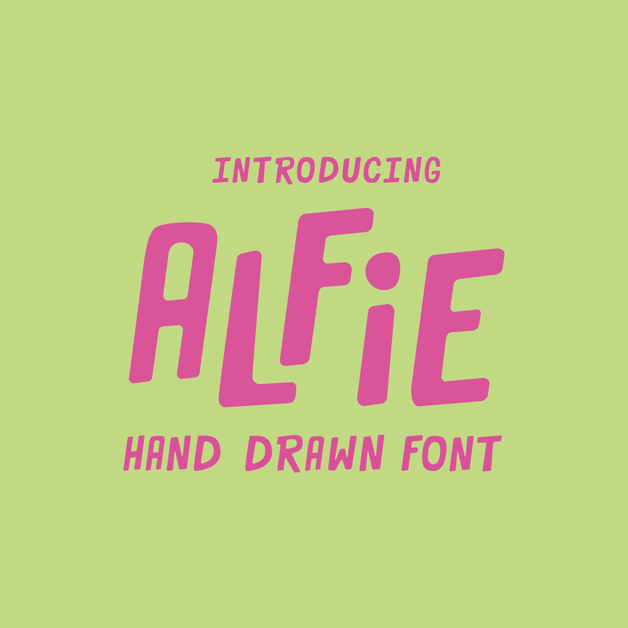 Alfie's Font branding design graphic design illustration logo typography vector