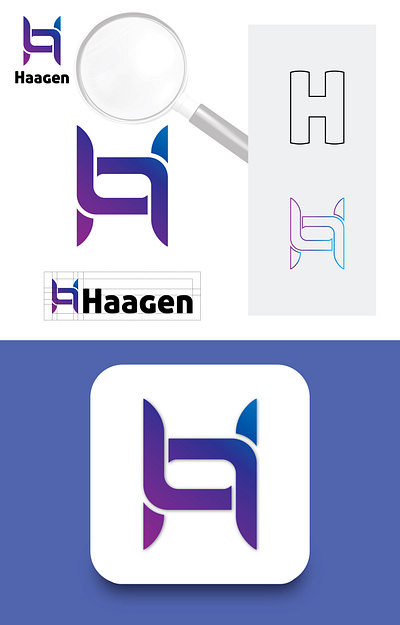 Haagen Logo Design best logo branding branding logo company logo full eidt able graphic design logo logo design logo type logos loog vector vectplus