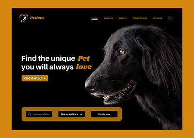 PetLove branding graphic design love pets ui uidesign web