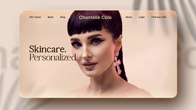 Chantelle Cole Cosmetics adobe xd animation cosmetics creative process. creativeprocess design figma graphic design motion graphics skincare ui ui design uiux usercentricdesign userexperience ux design