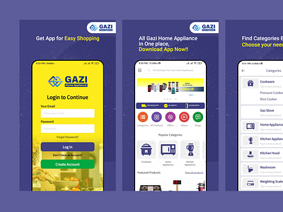 Online shop for GAZI GROUP app design branding clean app design ecommerce illustration online shop ui design ux design vector