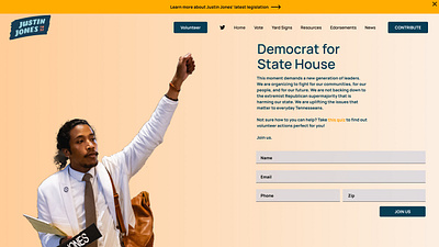 Campaign Redesign branding campaign design election politics ui volunteering