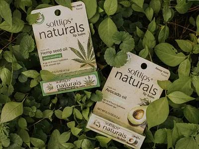 Softlips® Naturals Packaging branding graphic design logo packaging packaging design print print design
