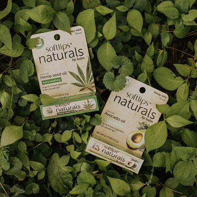 Softlips® Naturals Packaging branding graphic design logo packaging packaging design print print design