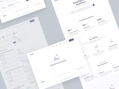 Courier Delivery Website Wireframes detailed wireframes hi fielity wireframes hifi wireframes low fidelity wireframes med fie web wireframes wireframes