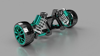 Suspension Car 3d 3d design autodesk car design engine graphic design illustration inventor render rendering