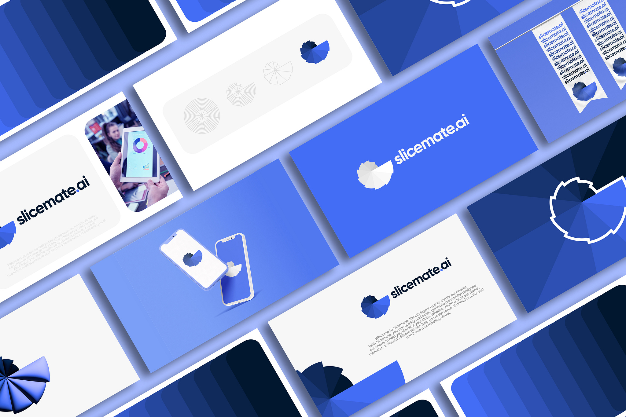 Slicematean AIpowered pie chart maker I Brand Identity by Kakon Ghosh