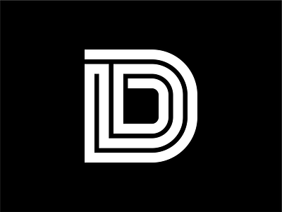 Simple D Letter Initial Logo abstract branding d icon d initial d letter d logo d mark design logo monogram vector