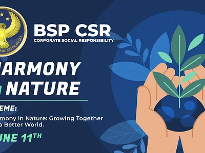 Banko Sentral ng Pilipinas (BSP) Tree planting tarp branding graphic design
