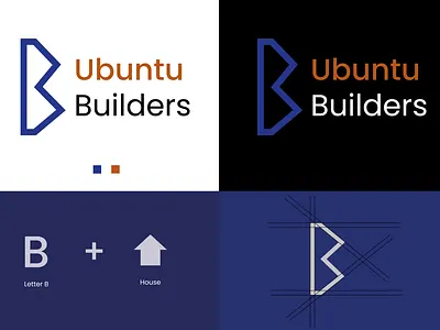 Logo Ubuntu builders adobe illustrator brand design brand identity branding graphic design logo logo design visual identity