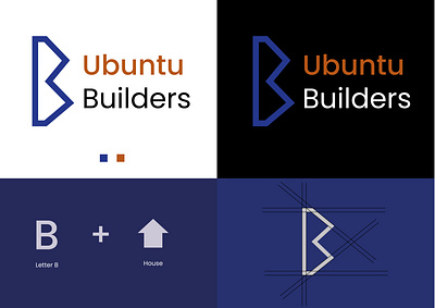 Logo Ubuntu builders adobe illustrator brand design brand identity branding graphic design logo logo design visual identity