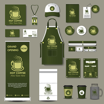 Coffee Corporate Template Brand Identity brand identity branding